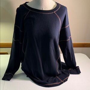 J. Jill Dark Blue Long Sleeve Top